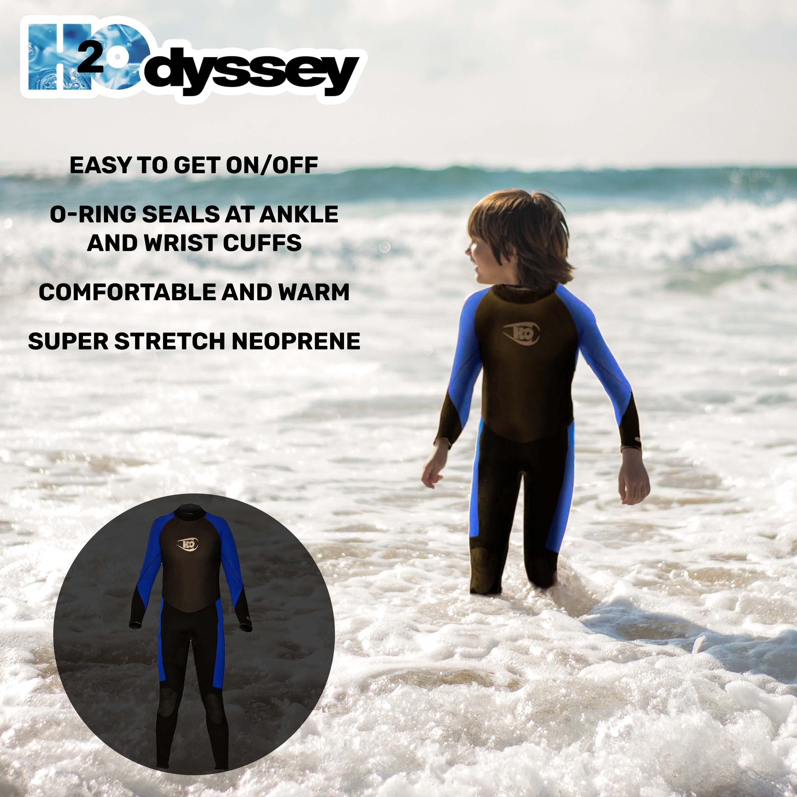Amazon.com: H2Odyssey 3/2mm Neoprene Full Suit for Kids - 4 Way